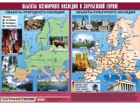 Таблица демонстрационная "Объекты всемирного наследия в Зарубежной Европе" (винил 100*140) - fgospostavki.ru - Уссурийск