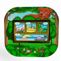Профессиональный сенсорный настенный логопедический комплекс "Мишка" Logo 2 - fgospostavki.ru - Уссурийск
