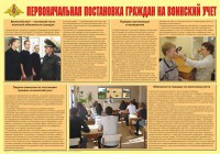 Плакат "Первоначальная постановка граждан на воинский учет" - fgospostavki.ru - Уссурийск