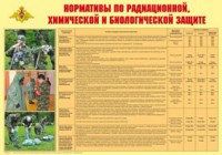 Плакат "Нормативы по радиационной, химической и биологической защите" - fgospostavki.ru - Уссурийск