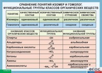 Таблица. Сравнение понятий изомер и гомолог. Функциональные группы классов органических веществ. - fgospostavki.ru - Уссурийск