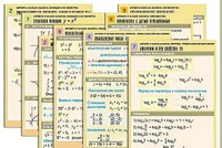 Комплект таблиц по всему курсу "Алгебра и начала анализа" (50 таблиц, А1, полноцветные, ламинированные) - fgospostavki.ru - Уссурийск