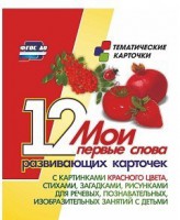 Тематические карточки "Мои первые слова" (красный цвет) - fgospostavki.ru - Уссурийск