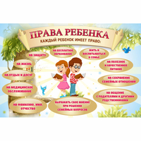 Стенд "Права ребенка" 1,5х1,0 - fgospostavki.ru - Уссурийск