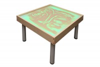 Столик на ножках для рисования песком "Радуга" с подсветкой RGB - fgospostavki.ru - Уссурийск