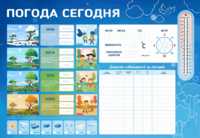 Стенд-уголок маркерный "Погода сегодня" - fgospostavki.ru - Уссурийск