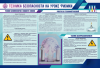Стенд-уголок "Техника безопасности на уроках физики" - fgospostavki.ru - Уссурийск