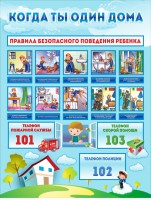 Стенд "Когда ты один дома" - fgospostavki.ru - Уссурийск