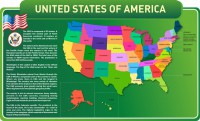 Стенд "United States Of America" - fgospostavki.ru - Уссурийск