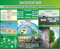 Стенд "Экология. Антропогенное воздействие на биосферу" - fgospostavki.ru - Уссурийск