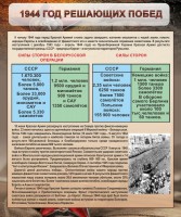 Стенд "1944 год решающих побед" - fgospostavki.ru - Уссурийск