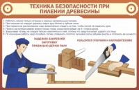 Стенд "Техника безопасности при пилении древесины" - fgospostavki.ru - Уссурийск
