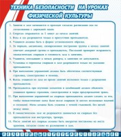 Стенд "Техника безопасности на уроках физкультуры" - fgospostavki.ru - Уссурийск