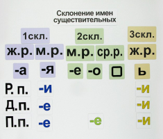 Набор магнитных карточек "Склонение имен существительных" - fgospostavki.ru - Уссурийск