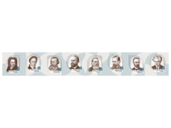 Стенд-лента "Выдающиеся ученые-историки" - fgospostavki.ru - Уссурийск