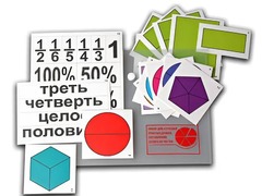 Набор для изучения простых дробей. Составление целого из частей (раздаточный) - fgospostavki.ru - Уссурийск