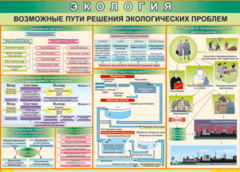 Таблица "Возможные пути решения экологических проблем" (100х140 сантиметров, винил) - fgospostavki.ru - Уссурийск