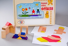 Игровой набор Фребеля "Конструктор деревянный без соединений-2" (Серия "Эксперимент") - fgospostavki.ru - Уссурийск
