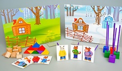 Игровой набор Фребеля "Заюшкина избушка" (серия "Сказочный мир". Выпуск 1) - fgospostavki.ru - Уссурийск