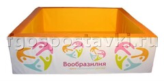 Сухой бассейн "Вообразилия" квадратный с шелкографией - fgospostavki.ru - Уссурийск