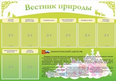 Стенд "Вестник природы" Вариант 4 - fgospostavki.ru - Уссурийск