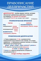 Стенд "Правописание деепричастий" - fgospostavki.ru - Уссурийск