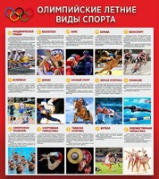 Стенд "Олимпийские летние виды спорта" - fgospostavki.ru - Уссурийск