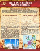 Стенд "Населения и хозяйство Зарубежной Европы" - fgospostavki.ru - Уссурийск