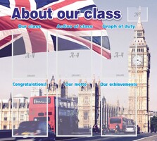 Стенд "About our class" - fgospostavki.ru - Уссурийск