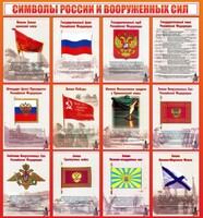 Стенд "Символы России и вооруженных сил" - fgospostavki.ru - Уссурийск
