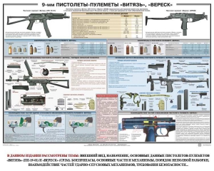 Плакат "9-мм пистолеты-пулеметы «Витязь», «Вереск»" - fgospostavki.ru - Уссурийск
