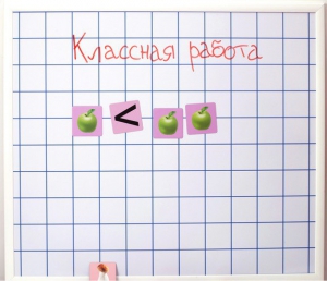 Магнитно-маркерная доска "Клетка" (86 см х 75 см) - fgospostavki.ru - Уссурийск
