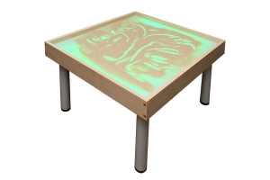 Столик на ножках для рисования песком "Радуга" с подсветкой RGB - fgospostavki.ru - Уссурийск