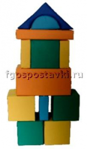 Мягкий модуль-конструктор "Городок" (12 элементов) - fgospostavki.ru - Уссурийск