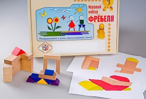 Игровой набор Фребеля "Конструктор деревянный без соединений-2" (Серия "Эксперимент") - fgospostavki.ru - Уссурийск