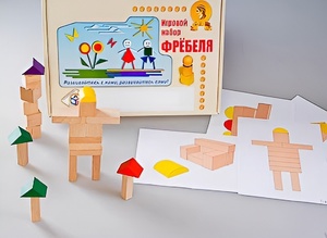 Игровой набор Фребеля "Конструктор деревянный без соединений-3" (Серия "Эксперимент") - fgospostavki.ru - Уссурийск