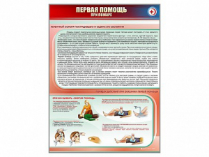 Стенд "Первая помощь при пожаре" - fgospostavki.ru - Уссурийск