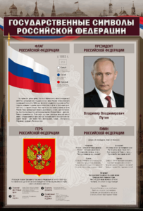 Стенд "Государственные символы Российской Федерации" - fgospostavki.ru - Уссурийск