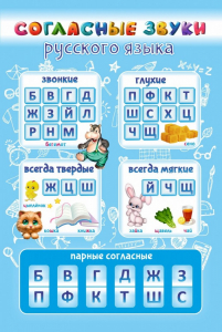 Стенд "Согласные русского языка" - fgospostavki.ru - Уссурийск