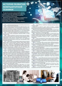 Стенд "История развития компьютерной техники" Вариант 1 - fgospostavki.ru - Уссурийск