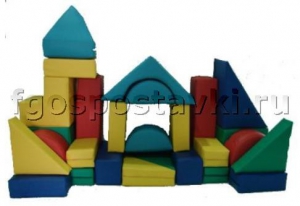Мягкий модуль-конструктор "Стройка" (26 элементов) - fgospostavki.ru - Уссурийск
