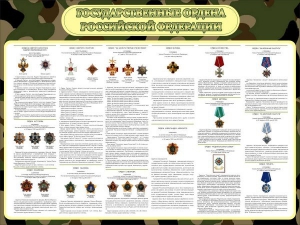 Стенд "Государственные ордена РФ" - fgospostavki.ru - Уссурийск