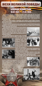 Стенд "Блокада Ленинграда" - fgospostavki.ru - Уссурийск