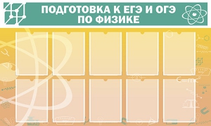 Стенд "Подготовка к ЕГЭ и ОГЭ по физике (10 карманов)" - fgospostavki.ru - Уссурийск
