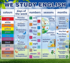 Стенд "We study english" - fgospostavki.ru - Уссурийск