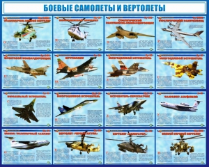 Стенд "Боевые самолеты и вертолеты" - fgospostavki.ru - Уссурийск