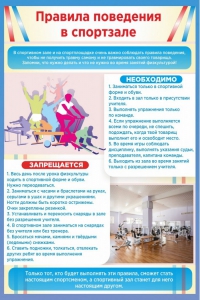 Стенд "Правила поведения в спортзале №1" - fgospostavki.ru - Уссурийск