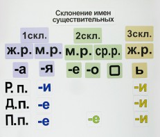 Набор магнитных карточек "Склонение имен существительных" - fgospostavki.ru - Уссурийск