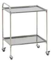 Столик процедурный передвижной с двумя полками из нержавеющей стали - fgospostavki.ru - Уссурийск