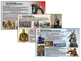 Комплект таблиц по истории "История России XX - XXI вв." раздаточные (цветные, ламинированные, А4, 12 штук) - fgospostavki.ru - Уссурийск